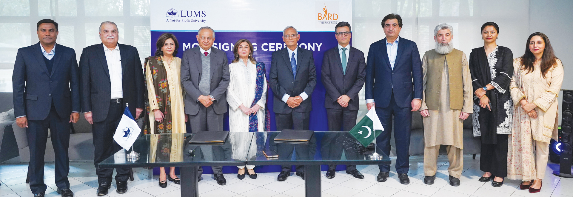 The Foundation has named an auditorium at LUMS, leaving a lasting legacy for generations to come