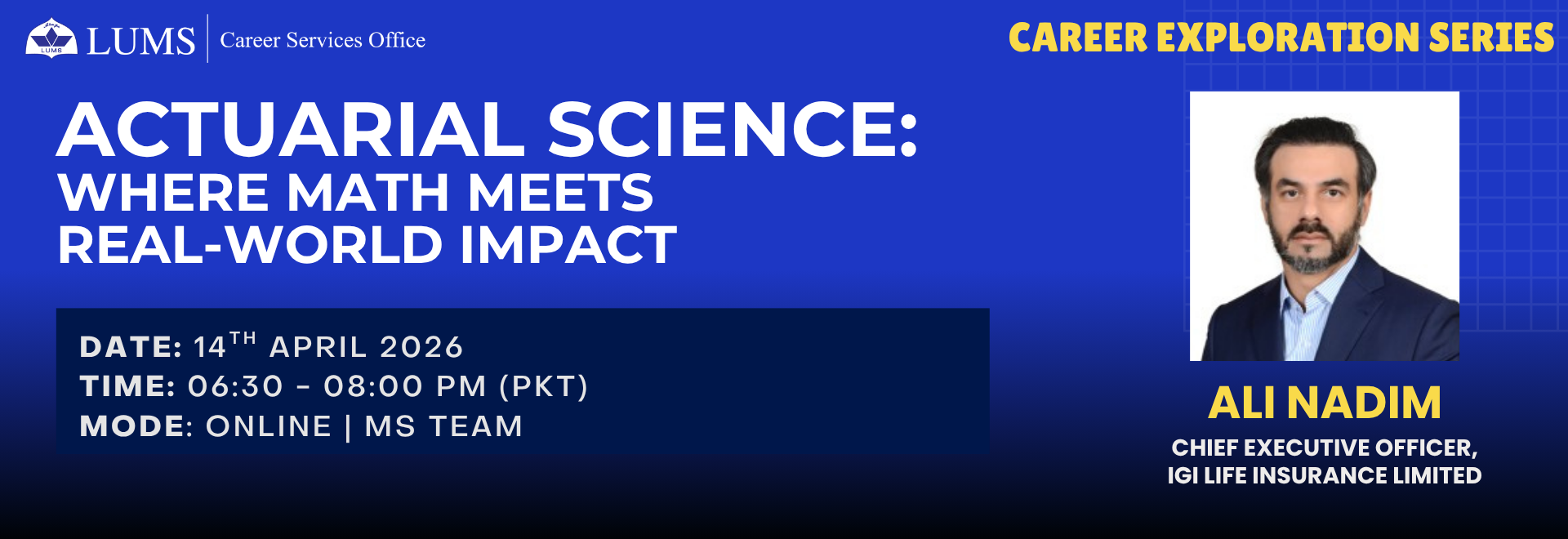 Actuarial Science: Where Math meets Real-World Impact | Welcome to LUMS