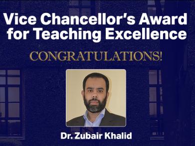 To Dr. Zubair Khalid, “good teachers are artists who know the science of teaching.” Dr. Khalid has been praised by many at LUMS for his dedication to student learning and his drive to find innovative ways to teach multidisciplinary topics in electrical engineering.